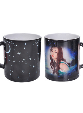 星月夜光变色杯定制照片刻字礼物