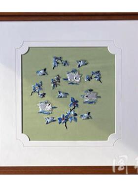 【非遗苏绣】新中式装饰画中国风刺绣艺术客厅书房玄关父母房挂画