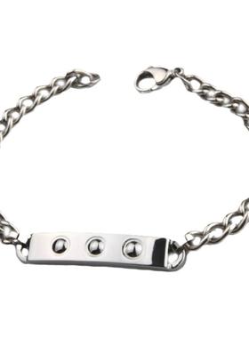 时尚风钨金复古铆钉手链