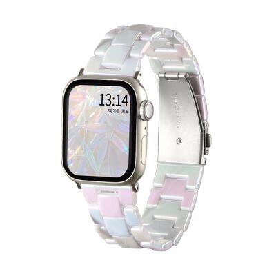 学长家炫彩透明树脂表带夏季女款