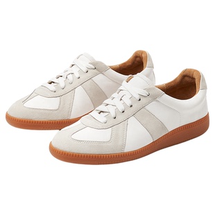 宝舒曼真皮德训鞋女2026新款女款头层牛皮防滑女鞋休闲运动鞋板鞋