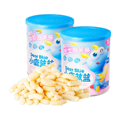 小鹿蓝蓝婴儿泡芙条宝宝零食