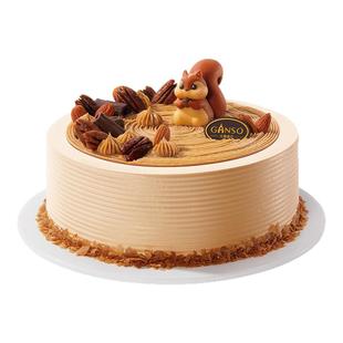 【冰淇淋款】元祖掌声鼓栗蛋糕松鼠儿童新鲜生日蛋糕下午茶同城送
