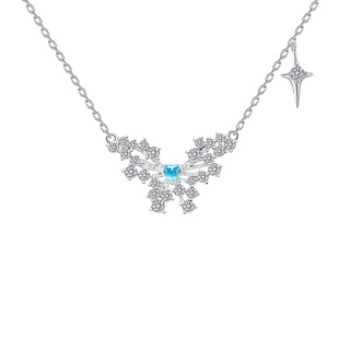 【花芽原创】勇敢的心s925银项链女轻奢爱心锁骨链送闺蜜女友礼物