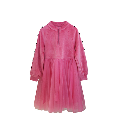 Qimoo/淇木冬季新款童装女童运动感甜酷风舒适连衣裙QCL4LP226B