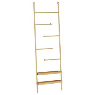 意式轻奢浴室落地毛巾架浴缸浴袍架卫生间浴巾架免打孔多层置物架