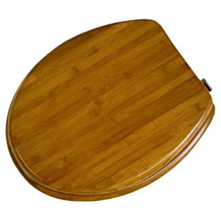 加厚毛竹马桶盖通用厕所坐便器板坐厕坐便圈套装老式家用木纹木质