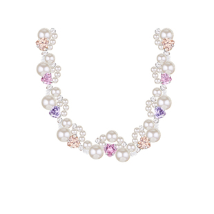 现货·明星同款 绫 vintage马卡龙爱心珍珠项链轻奢锁骨链choker