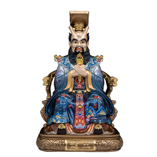 龙王龙母神像家用铜珐琅彩四海龙王佛像龙王爷龙母娘娘像体摆件