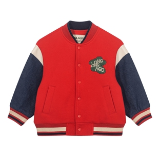 马拉丁童装儿童外套秋男童女童龙棒球服夹克