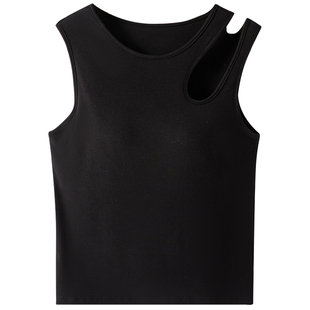 吊带背心女气质百搭女内搭文胸一体背心带胸垫夏外穿无袖上衣白色