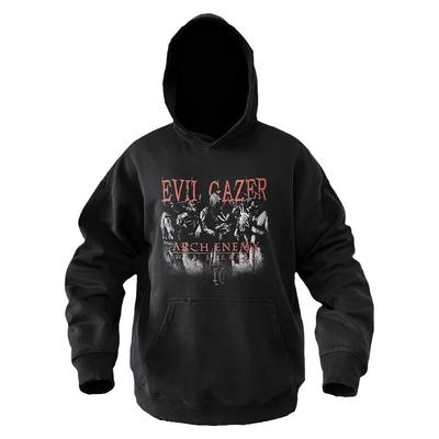 EVIL GAZER复古暗黑恶魔印花磨破洞短款宽松卫衣外套男dirtyfit