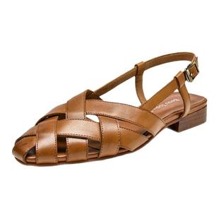 【清仓款】BeauToday罗马凉鞋女款夏季包头拖鞋平底猪笼鞋凉鞋女