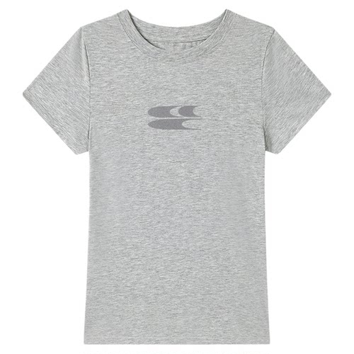 CryingCenter凉感系列圆领小logo健身短袖上衣正肩速干蓝鲸莫代尔