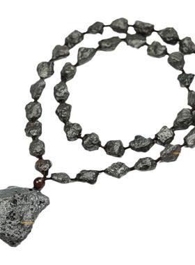 吊坠陨石原石项链男女通用毛衣链