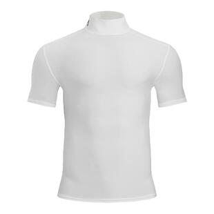 安德玛官方UA春夏HeatGear®男子半高领训练健身紧身短袖1390098