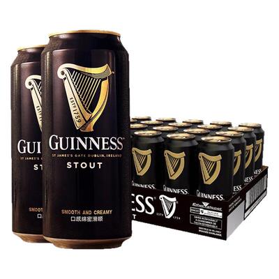 【进口】爱尔兰健力士/GUINNESS世涛啤酒440ml*24罐装精酿黑啤
