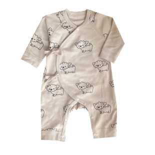 ins风新生儿婴儿衣服a类纯棉0一3月男女宝宝满月长袖连体衣哈衣秋