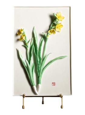 花花世界水仙花夫己手工陶瓷