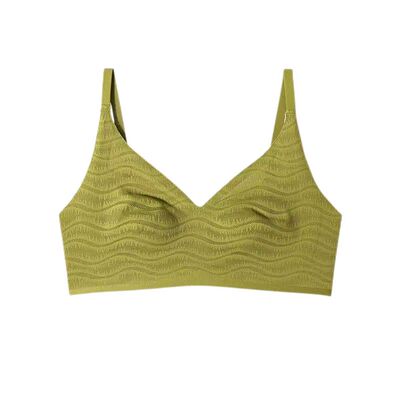 兔耳朵超薄款性感内衣女大胸显小小胸无钢圈收副乳文胸罩轻薄蕾丝