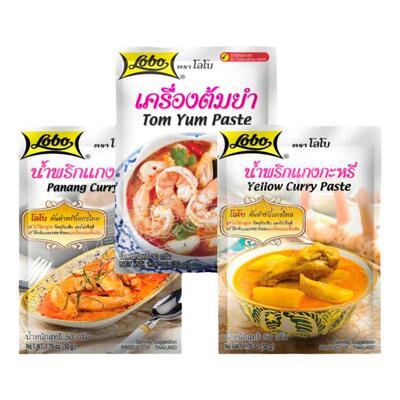 泰国正品直邮Lobo绿咖喱冬阴功酱