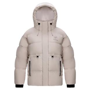 熊猫羽绒服女短款户外2025冬季收腰显瘦羽绒衣连帽保暖面包服外套