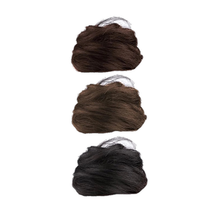 短发半扎假发发圈过渡期神器低扎丸子头马尾头饰盘发头绳头花发饰