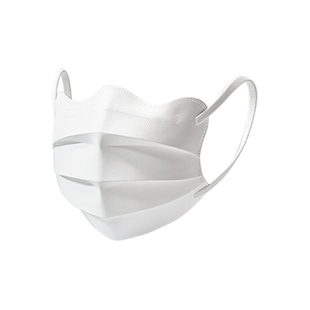 白色医用外科口罩一次性医疗三层女高颜值蝶形护眼角夏季薄款透气