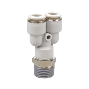 Y型螺纹三通PX12-04气管双通接头10-03 8-02 6-01 4-M5气动快插16