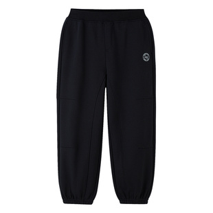 安奈儿童装男童裤子秋新款运动休闲宽松长裤学院风弹力卫裤