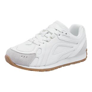 达芙妮厚底透气小白鞋女2025新款夏网面欧若风休闲阿运动甘德训鞋