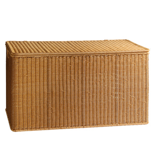 Kens特大家用收纳箱塑料藤编翻盖储物整理箱被子衣物收纳神器