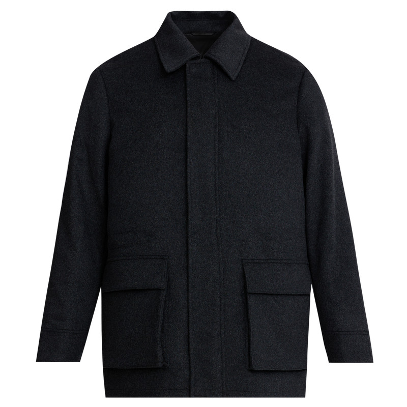 【鹅绒】SCOFIELD男士24年冬季新款廓形毛呢外套商务时尚羽绒服