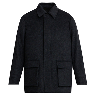 【鹅绒】SCOFIELD男士24年冬季新款廓形毛呢外套商务时尚羽绒服