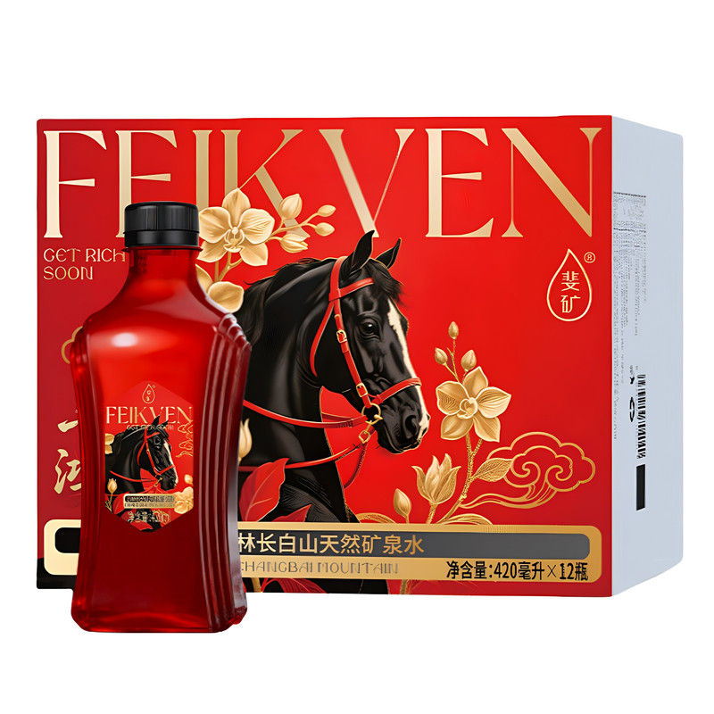长白山天然弱碱矿泉水420ml*12瓶