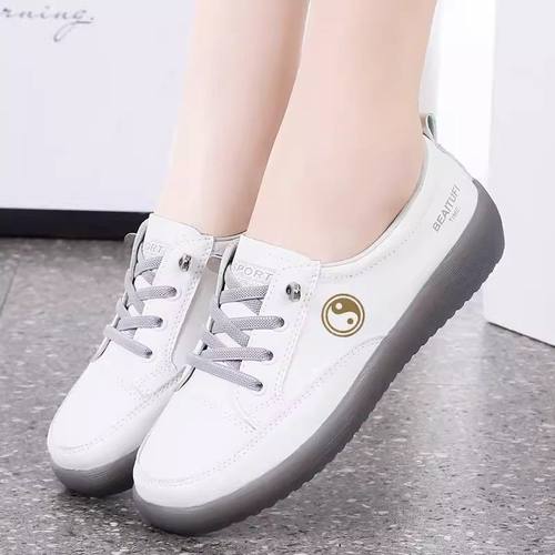 太极鞋新款女款牛皮牛筋软底防滑散步专业太极拳练功运动鞋