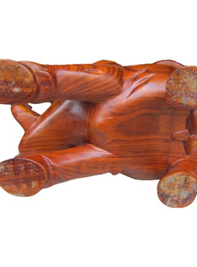 公牛大角水牛花梨木雕刻