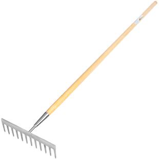 美达斯 园艺工具九齿松土耕地钉耙家用农用钢耙农具铁耙子不锈钢