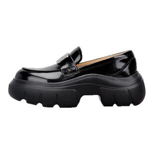 粗跟舒服【柔缎拾光】星期六乐福鞋女鞋新款增高厚底透气柔软单鞋