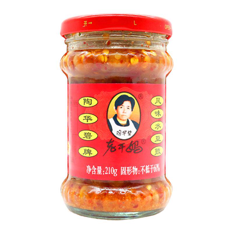 贵州老干妈风味水豆豉瓶黄豆酱豆瓣酱拌饭拌面蘸水调料下饭菜