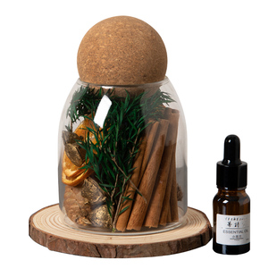 肉桂生财干花干果聚财能量瓶家居入户玄关布置摆件客厅桌面装饰品