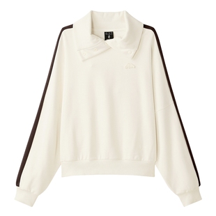 Skechers斯凯奇冬女上衣翻领针织套头卫衣 L424W087/00V7