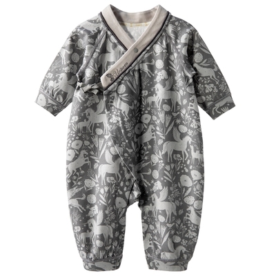 【梅尔卡特】aqpa爱帕宝宝儿童秋冬新品长袖和袍绑带连体衣新生儿