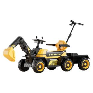 儿童挖掘机玩具车可坐人男孩遥控电动挖土机可坐大型号工程车勾机