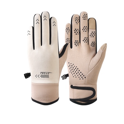 冬季保暖防寒手套新款可触屏加绒