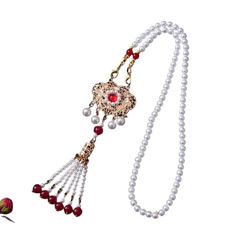 女结婚敬酒马面裙配饰长璎珞项链