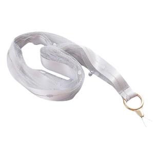 仙女精致双层唯美薄纱手机挂绳挂脖可拆卸珍珠点缀手机壳防丢挂饰