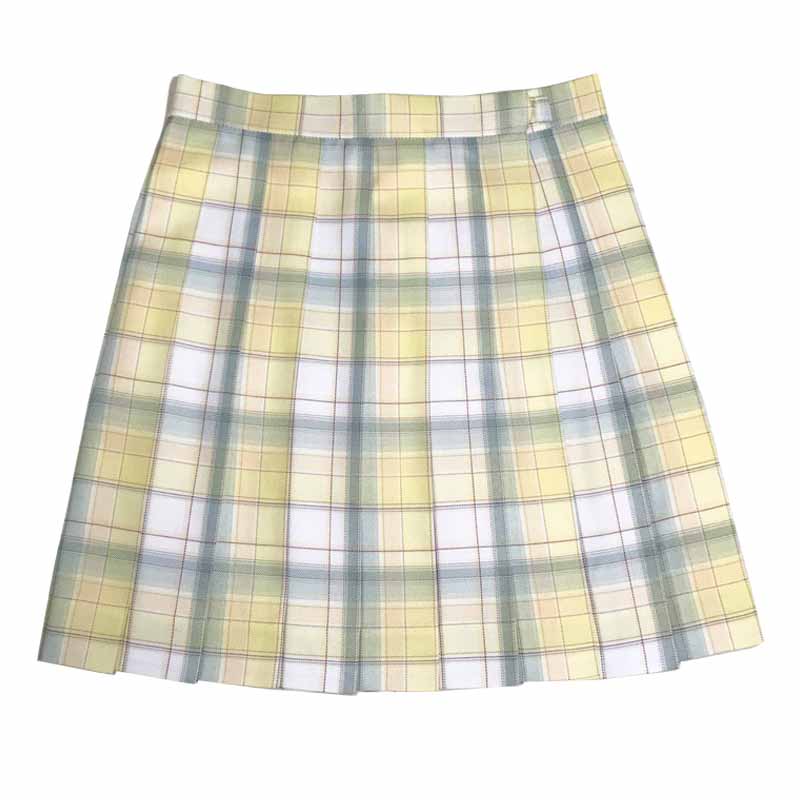 恋染家格子半身裙夏季学生百褶裙高腰a字修身显瘦正版jk制服格裙