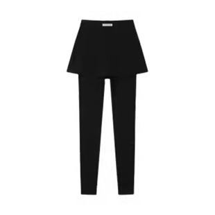 假两件打底裤女外穿秋冬加绒加厚2025新款一体包臀裙裤高腰大码