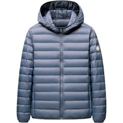 雪中飞立领短款夹克式轻薄羽绒服